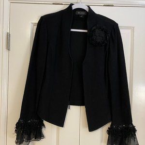 St. John Black Knit Evening Jacket and Skirt 8